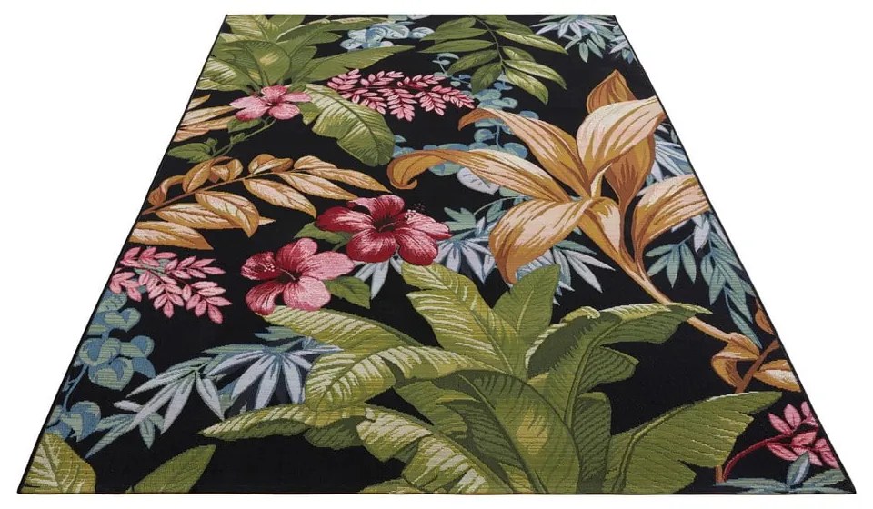 Fekete kültéri szőnyeg 80x165 cm Flair – Hanse Home