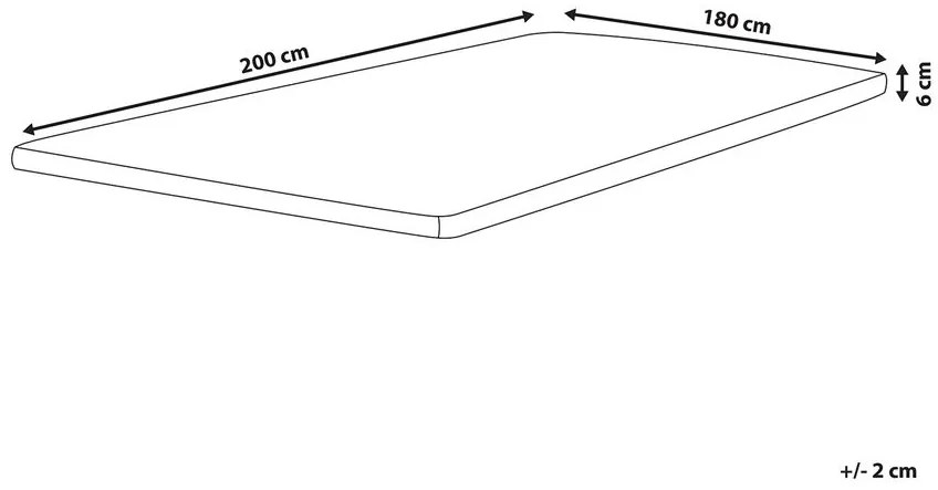 Matrachuzat 200x180 cm Conby (fehér). 1011151