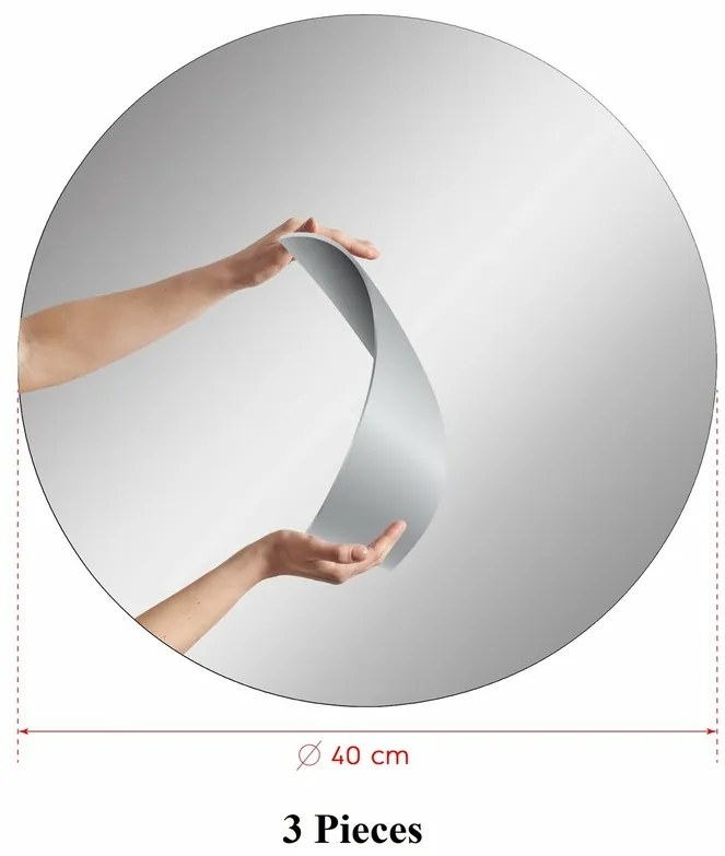 Kör alakú tükör 40 cm, 3 db, 3 db