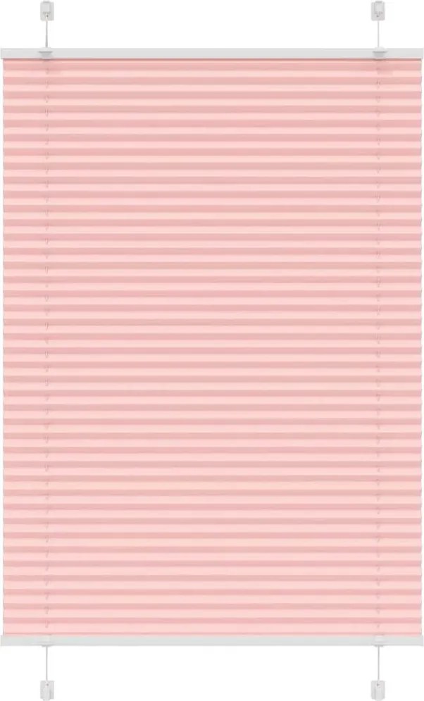 vidaXL pliszírozott redőny rózsaszín 85x150 cm szövetszélesség 84,4 cm