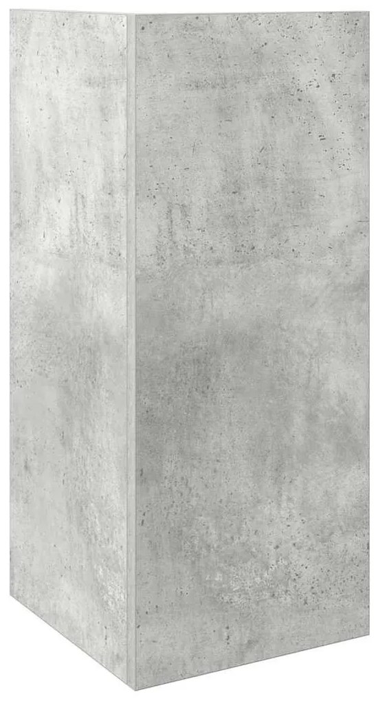 betonszürke kisasztal polccal 25,5 x 27 x 60 cm