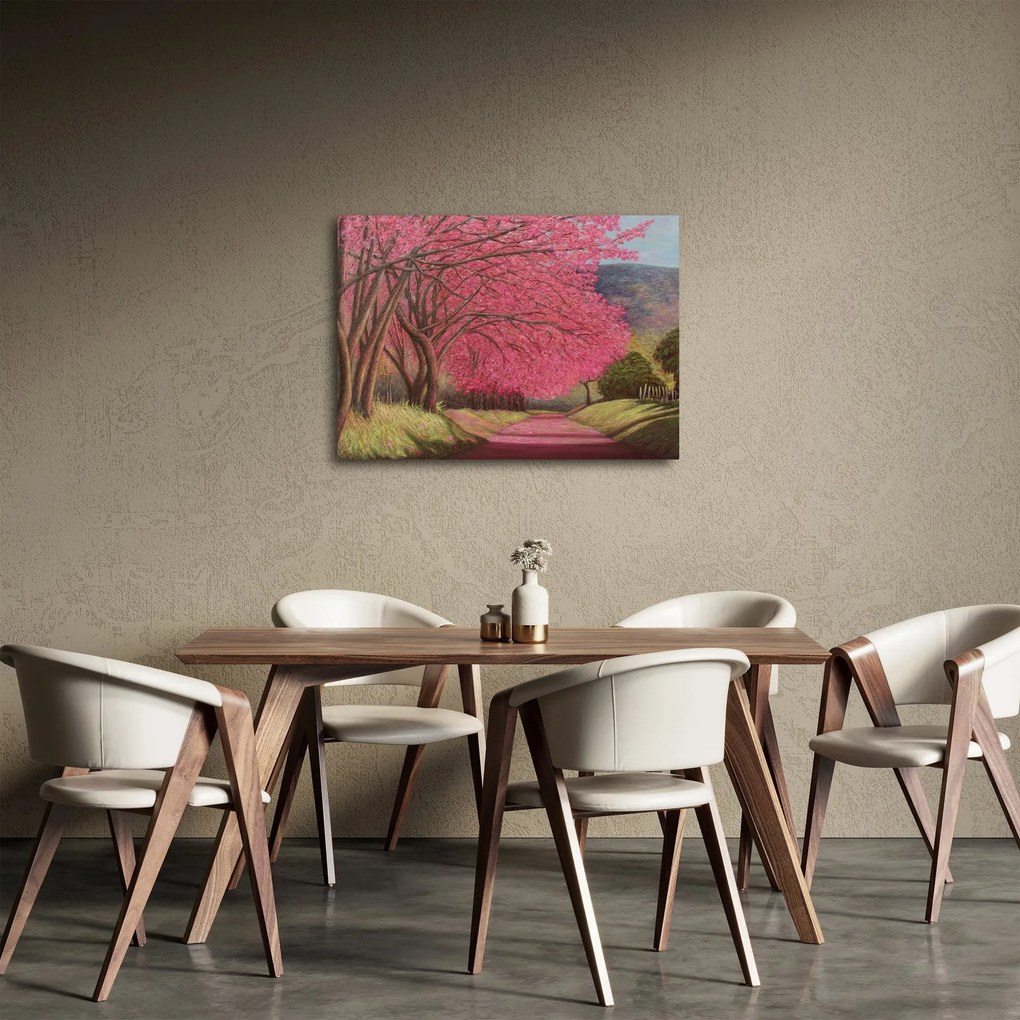Virágzó fák képe (70x50 cm)