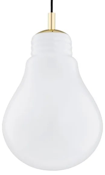 Argon 4879 - Csillár zsinóron JESSE 1xE27/15W/230V arany/fehér