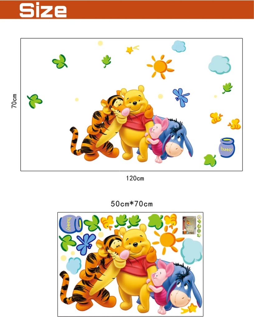 Falmatrica"Micimackó 2" 120x70cm