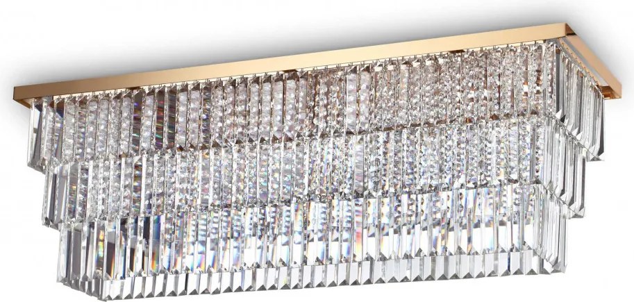 IDEAL LUX 213569 MARTINEZ PL8 ORO Kristály Mennyezeti Lámpa E14 IP20