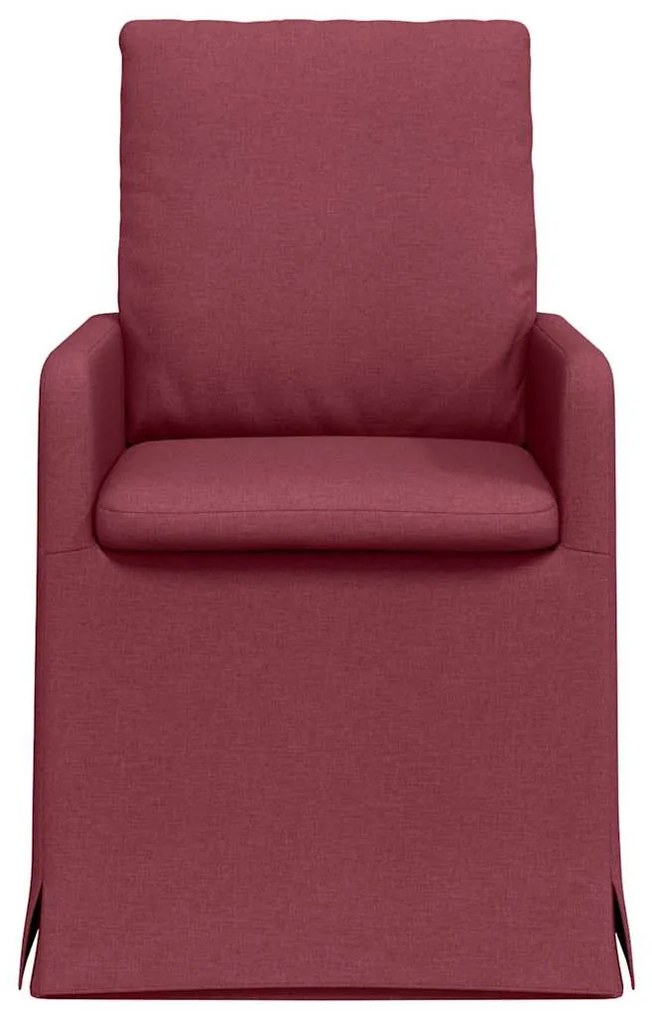 Étkező Székek 2 pcs bordó 57 x 67 x 98 cm szövet