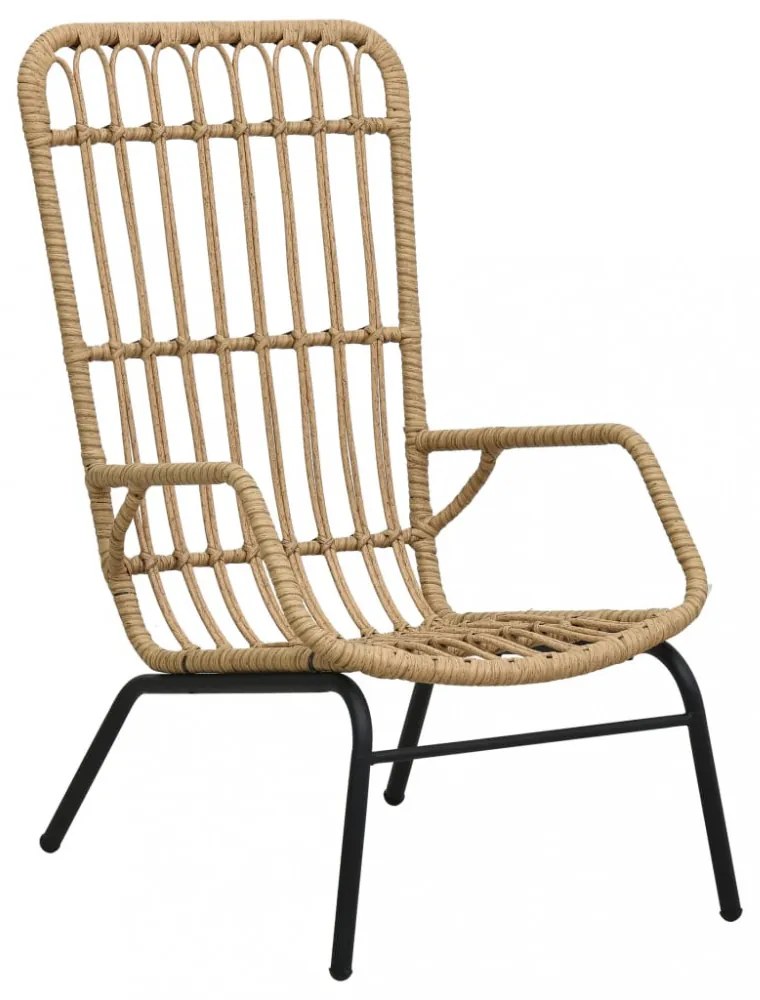 világosbarna polyrattan kerti szék