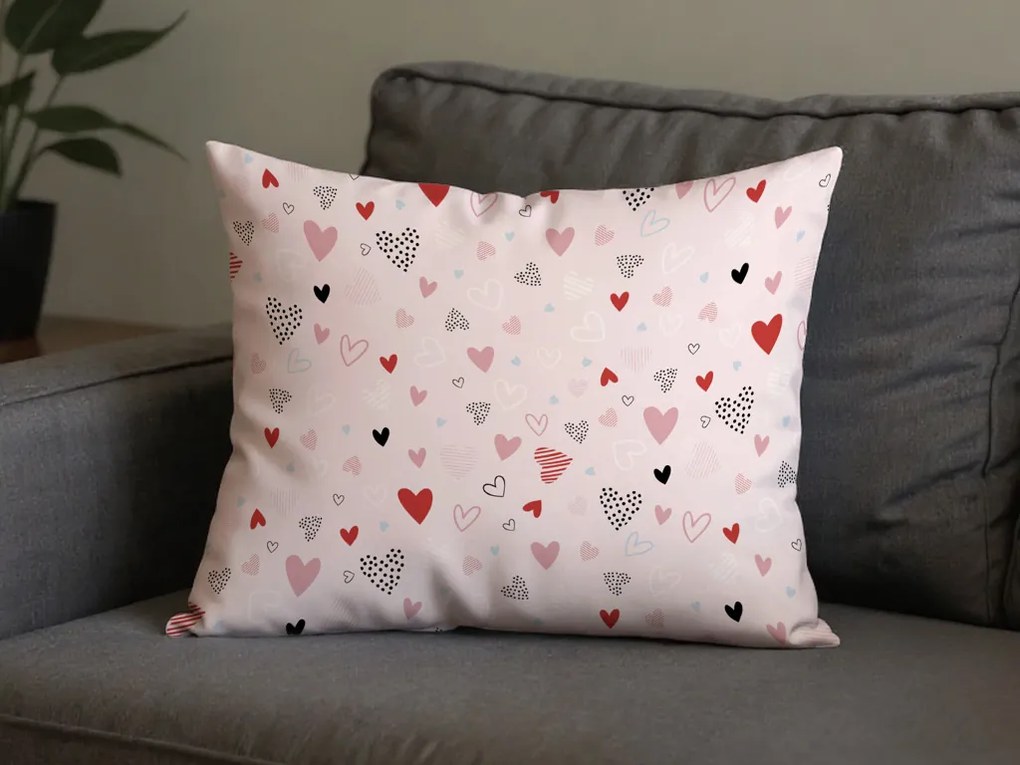 Szett 2 db LOVITA díszpárnahuzat 40x60 cm, rózsaszín