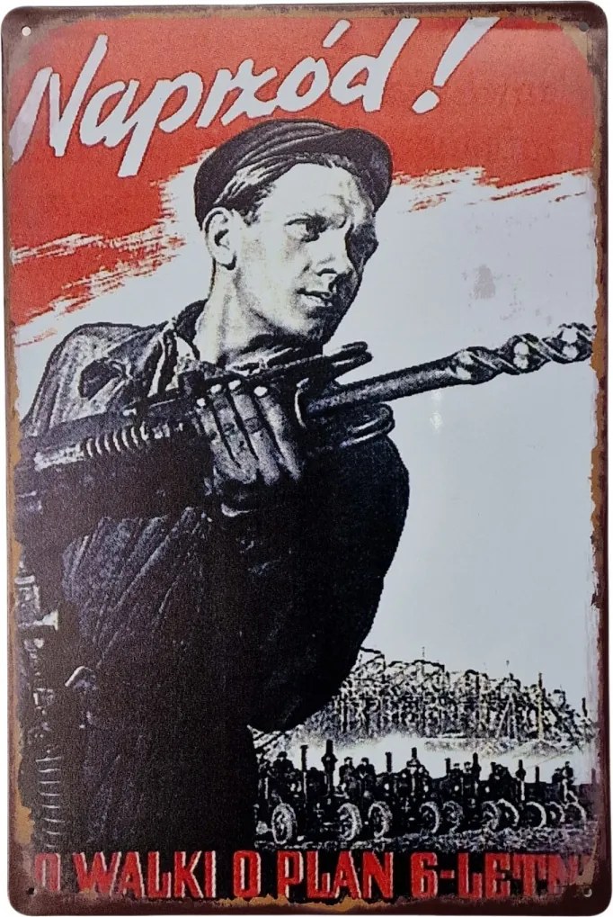 Dekorációs tábla Vintage Retro Előre