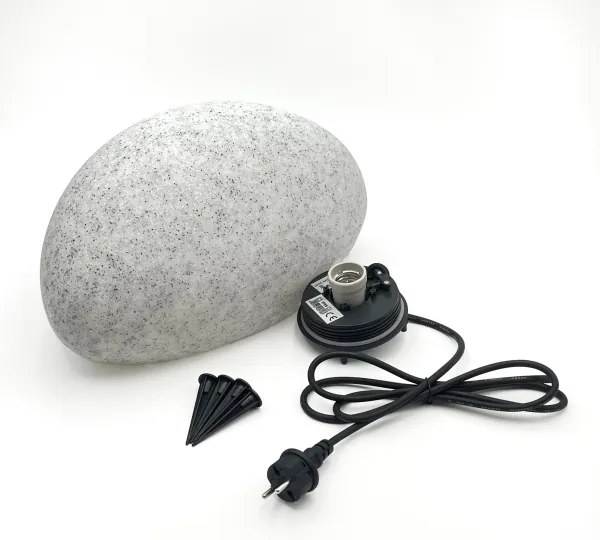 Kültéri dekoratív lámpatest LUMISTONE 1xE27/15W/230V IP65 Ø 38 cm