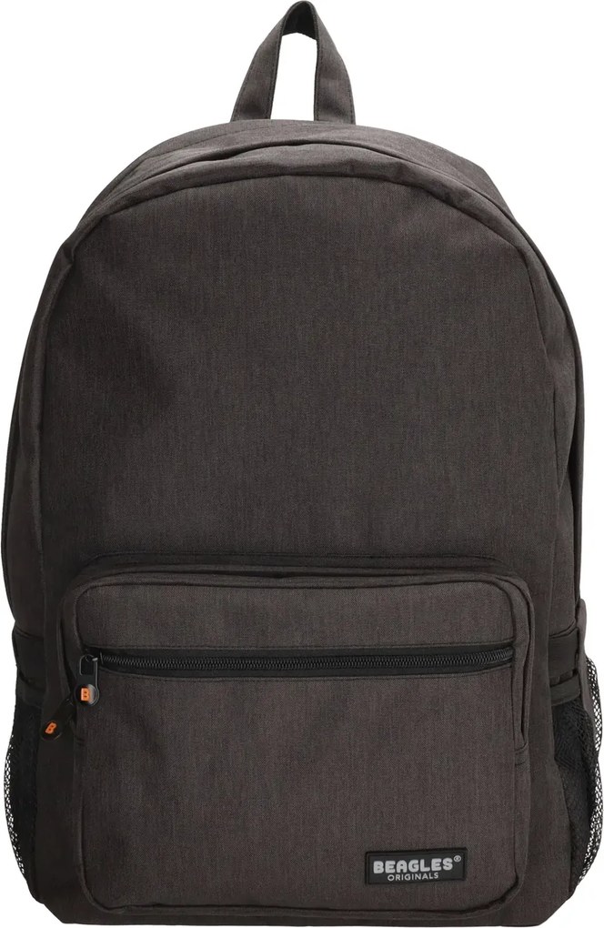 Fekete könnyű iskolai hátizsák „Rock”