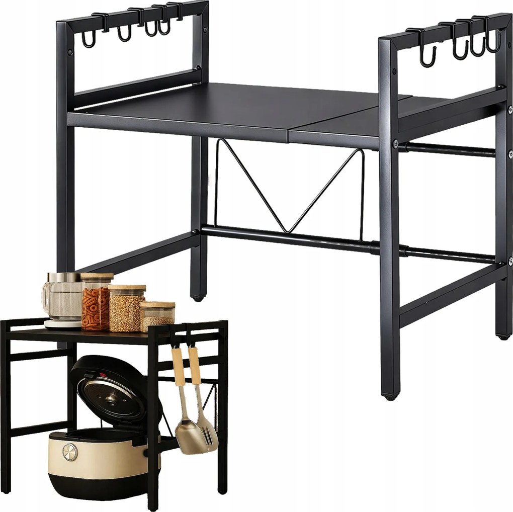 Mikrohullámú Sütő Polc Állvány Állítható Stabil Mikrohullámú Fűszertartó