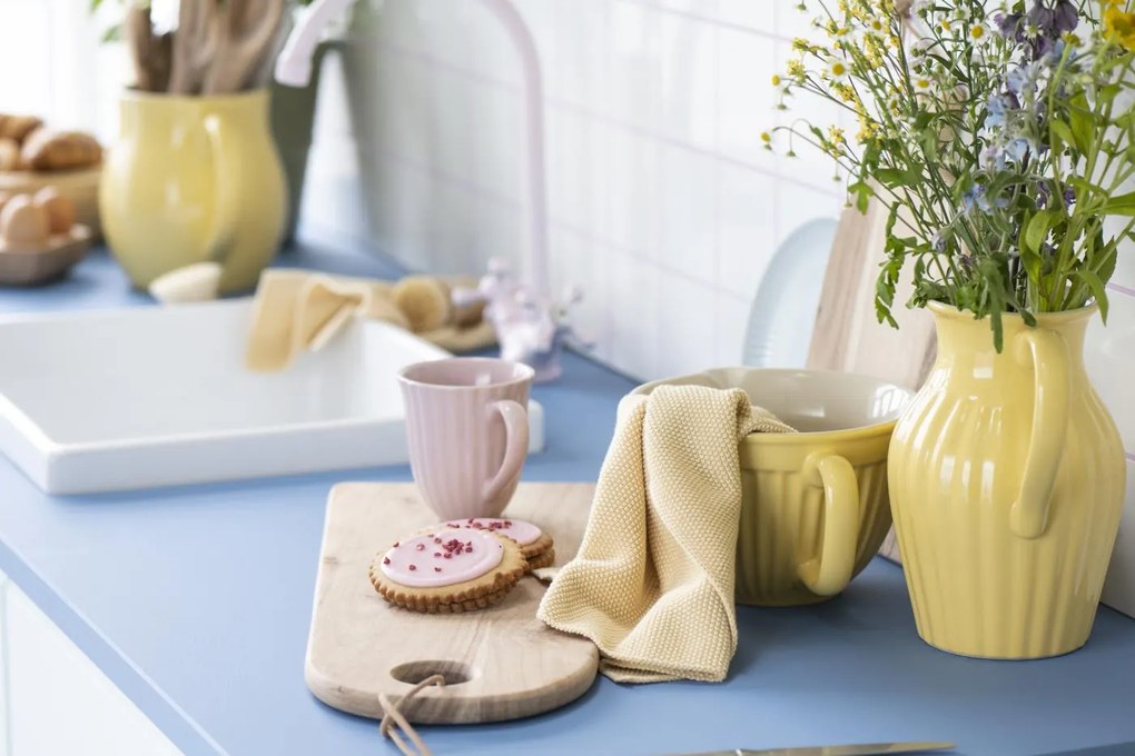 Sárga kerámia tésztástál MYNTE LEMONADE