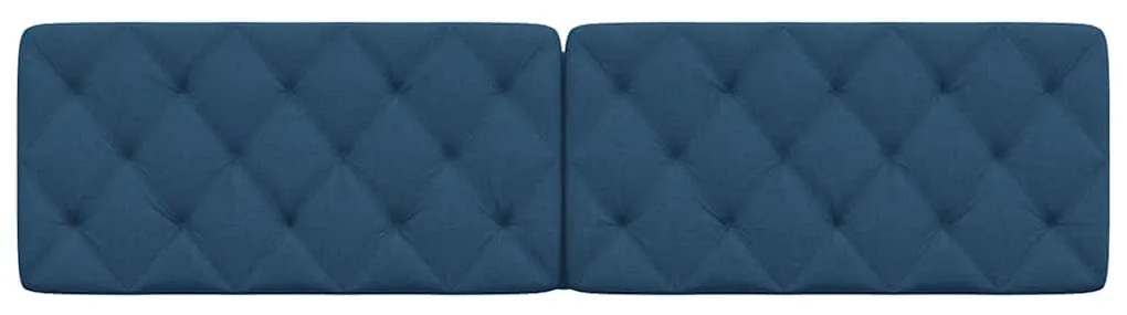 kék szövet fejtámla párna 200 cm