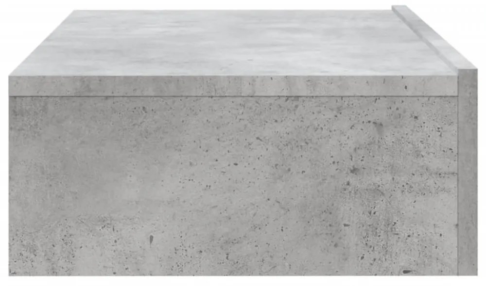 betonszürke TV-szekrény LED-lámpákkal 60x35x15,5 cm
