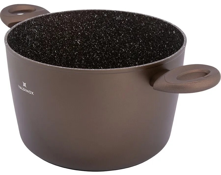 Valdinox Aurum lábas tapadásmentes felülettel és fedővel, 24 cm, 6 l