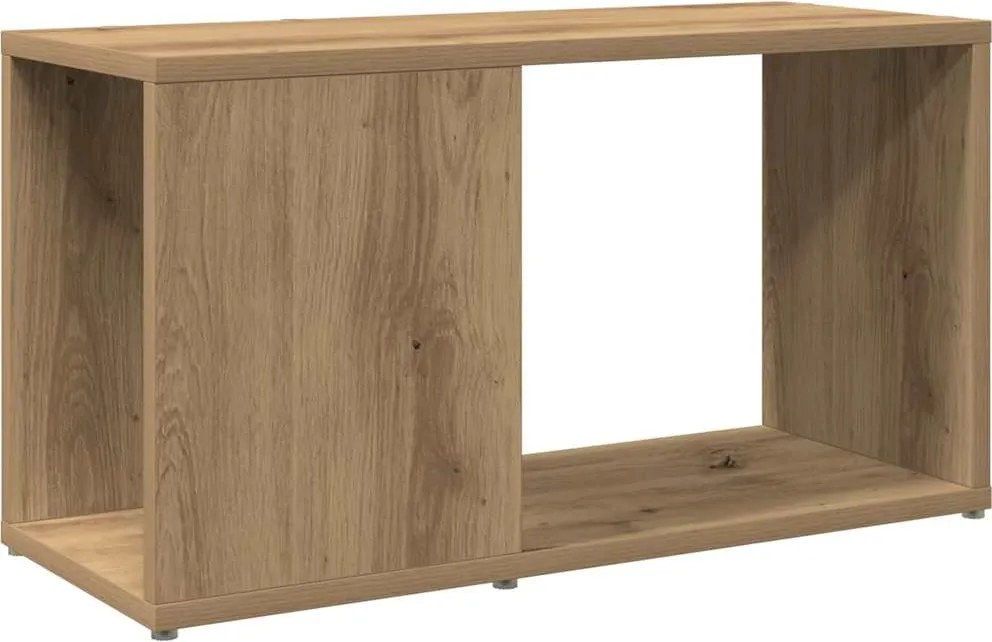 vidaXL kézműves tölgy színű szerelt fa TV-szekrény 60 x 24 x 32 cm