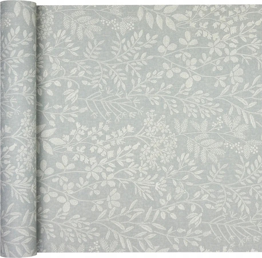 Scandi tapéta Finom szürke skandináv minta Gyógynövények Rét Szürke