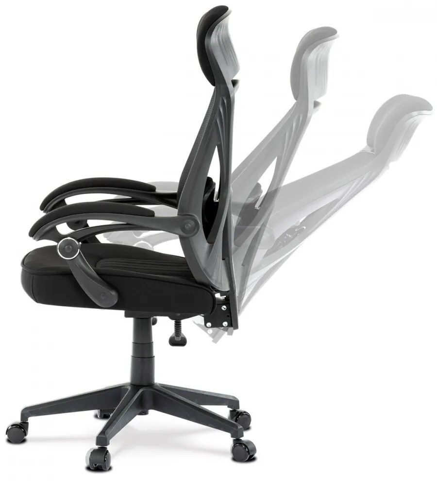 Scaun pivotant de birou negru KA-Y309