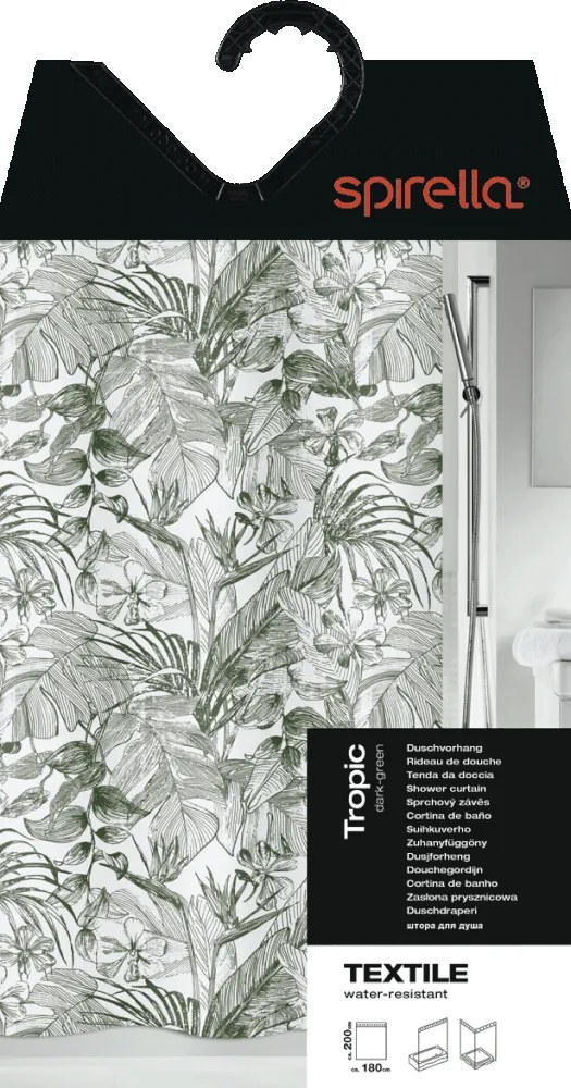 Zuhanyfüggöny 180x200 cm Tropic – Spirella