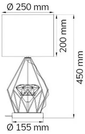 Wofi 11977 - LED Dimmelhető asztali lámpa AMY LED/10W/230V
