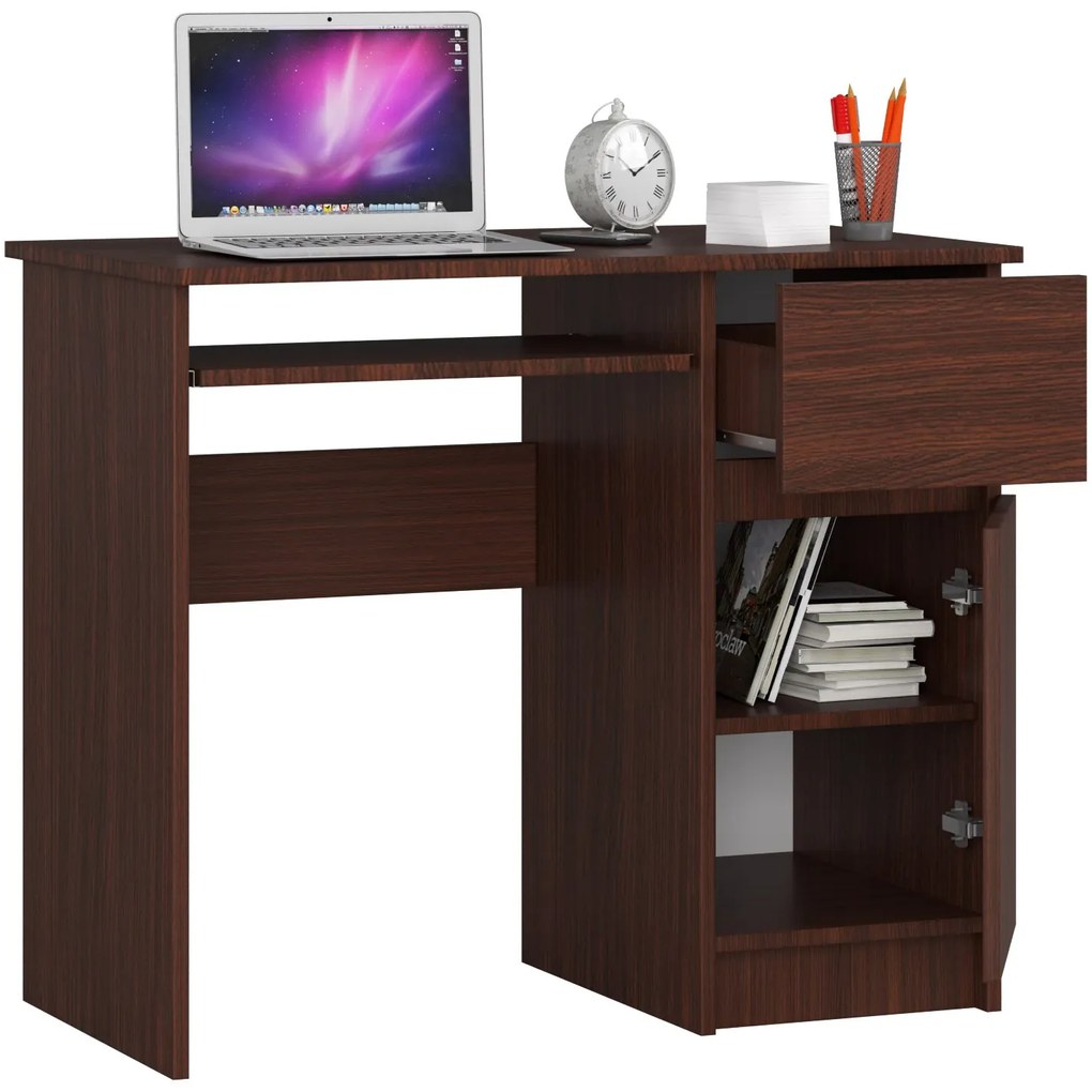 PC asztal Bhaskar (wenge) (J). Akció -15%. 1069673
