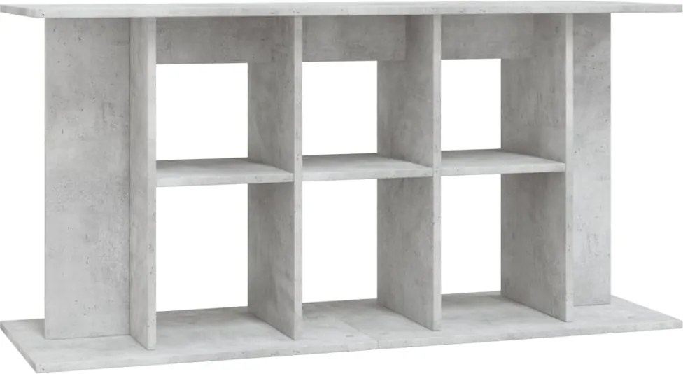 vidaXL szürke beton akváriumállvány 120 x 40 x 60 cm rétegelt fából