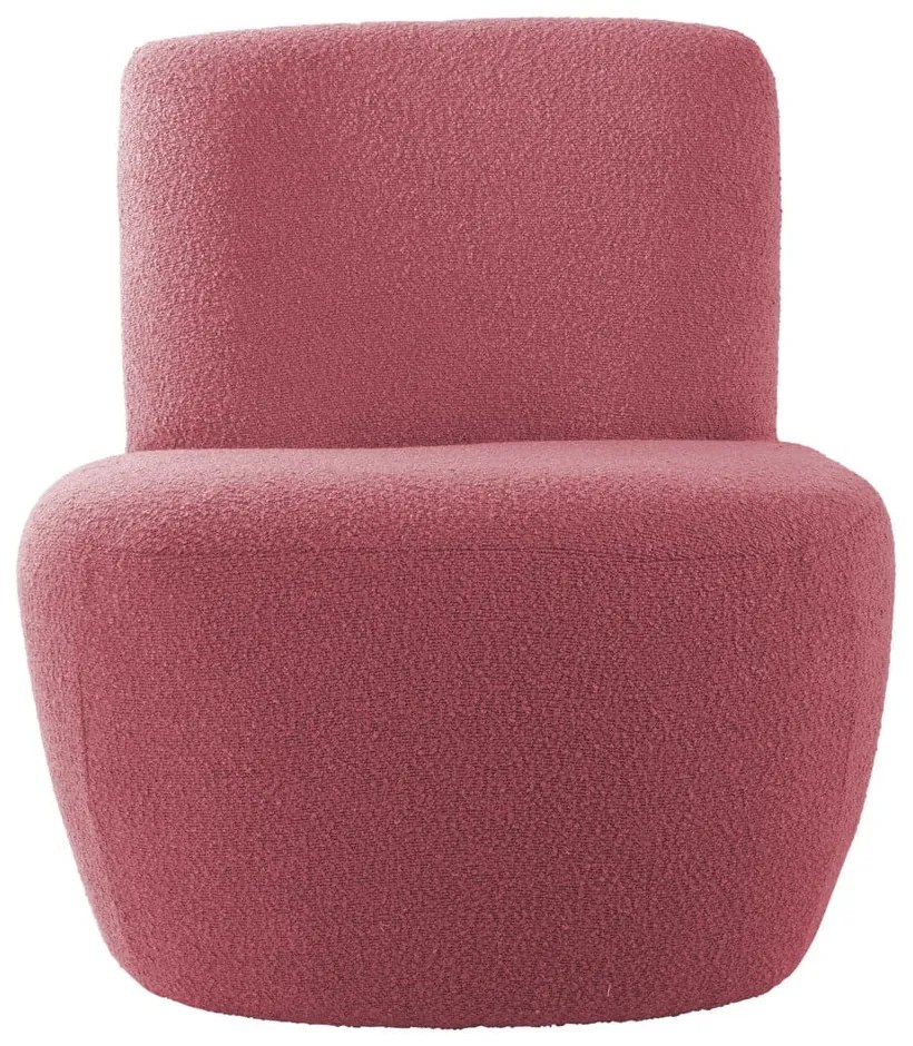 Rózsaszín buklé fotel Ada – Leitmotiv