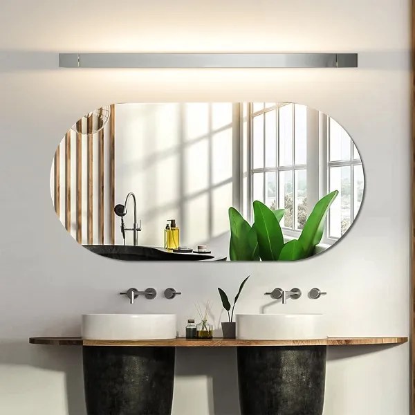 Brilagi-LED Fürdőszobai megvilágított tükör AQUA LINE LED/24W/230V 90 cm IP44 fényes króm