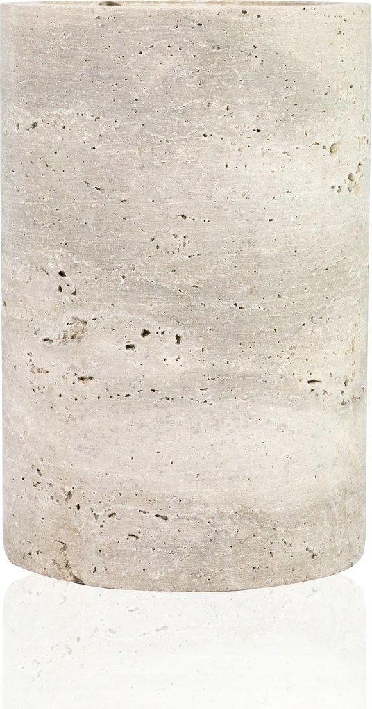 Váza Dekoratív Természetes Kő Elegáns Ajándék Dekoráció Tubus 15 cm