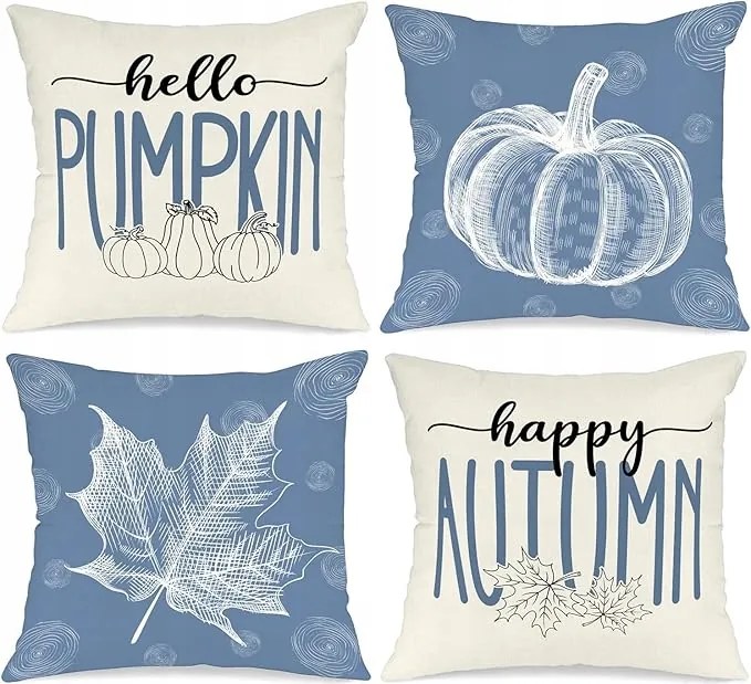 Ágyneműhuzat 40x40cm Őszi Tök Halloween Elegáns Dekorációs Jázmin