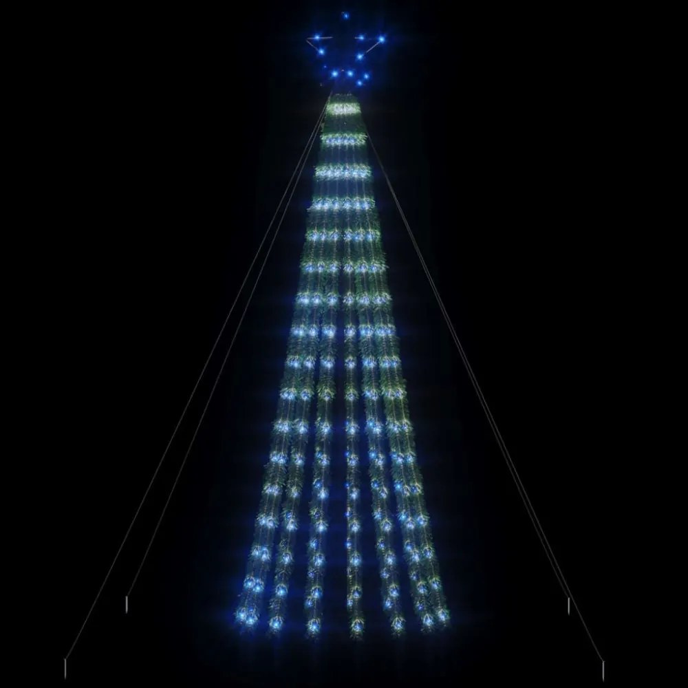 kék LED karácsonyfa 275 LED 180 cm