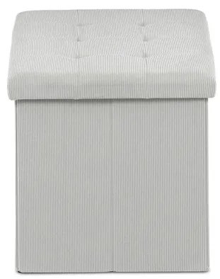 Krém kordbársony tárolós puff – TAB-472