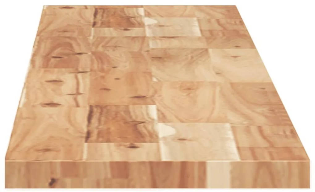 2 db olajbevonatú tömör akácfa függőpolc 160 x 20 x 2 cm