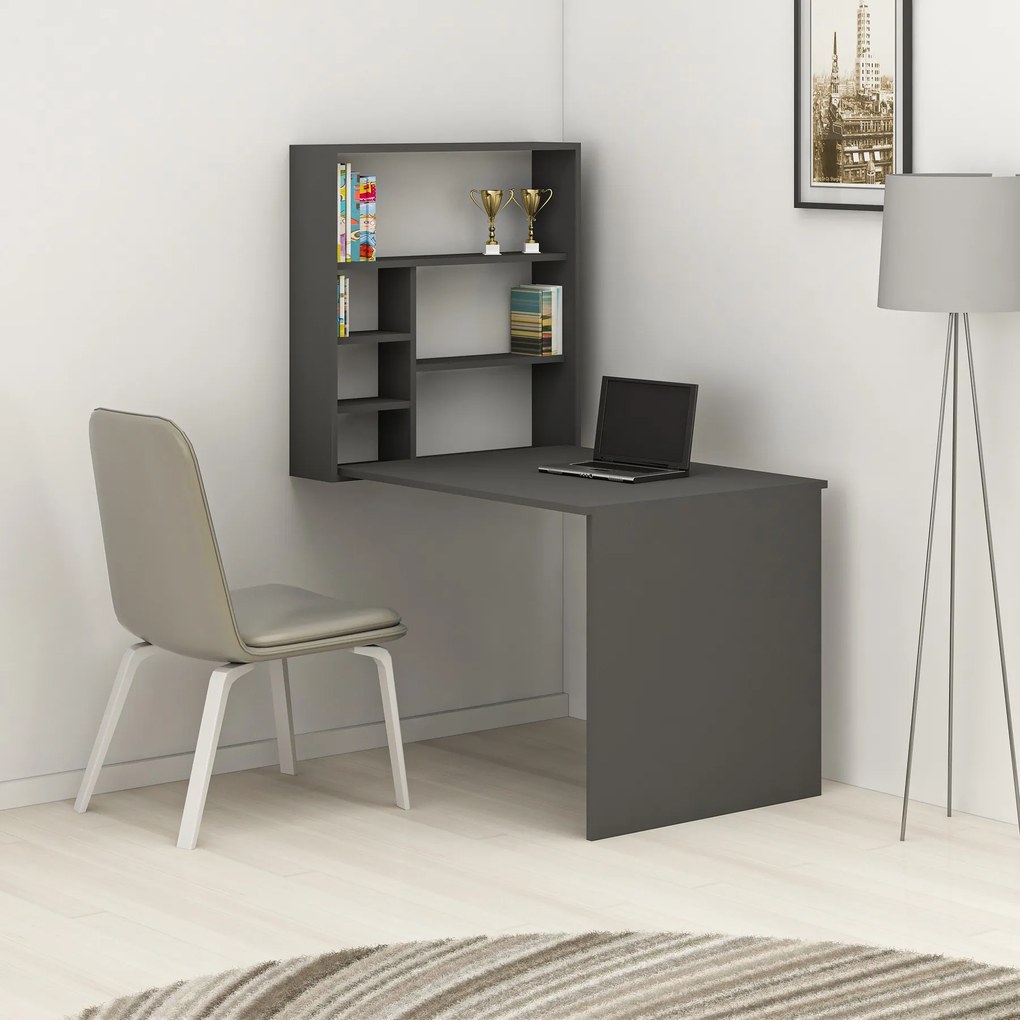 PC asztal Sedik (antracit). Akció -20%. 1067351