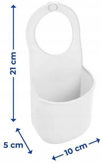 BISK Erga Basic, mosogató szilikon szivacstartó 100x4x195 mm, szürke, ERG-07881