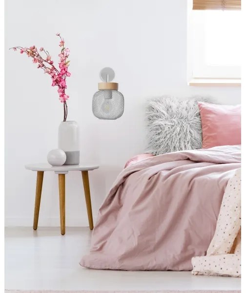 Brilliant - GIADA fali lámpa 1xE27/40W/230V, szürke