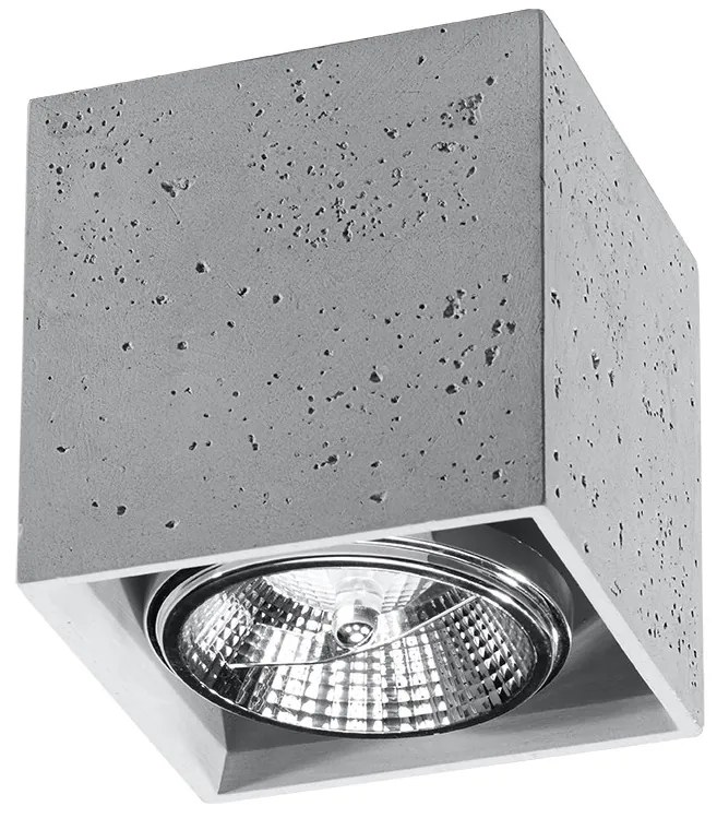 SOLLUX SL-0646 VALDE Kocka Mennyezeti Lámpa Szürke GU10/ES111 IP20