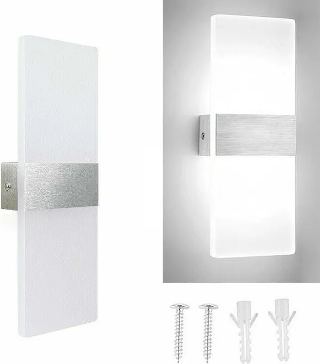 Fali lámpa 12W Fehér fény Modern akril Lágy fény