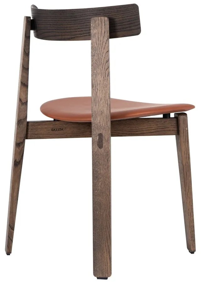 Barna-konyakbarna tölgyfa étkezőszék szett 2 db-os Nora – Gazzda