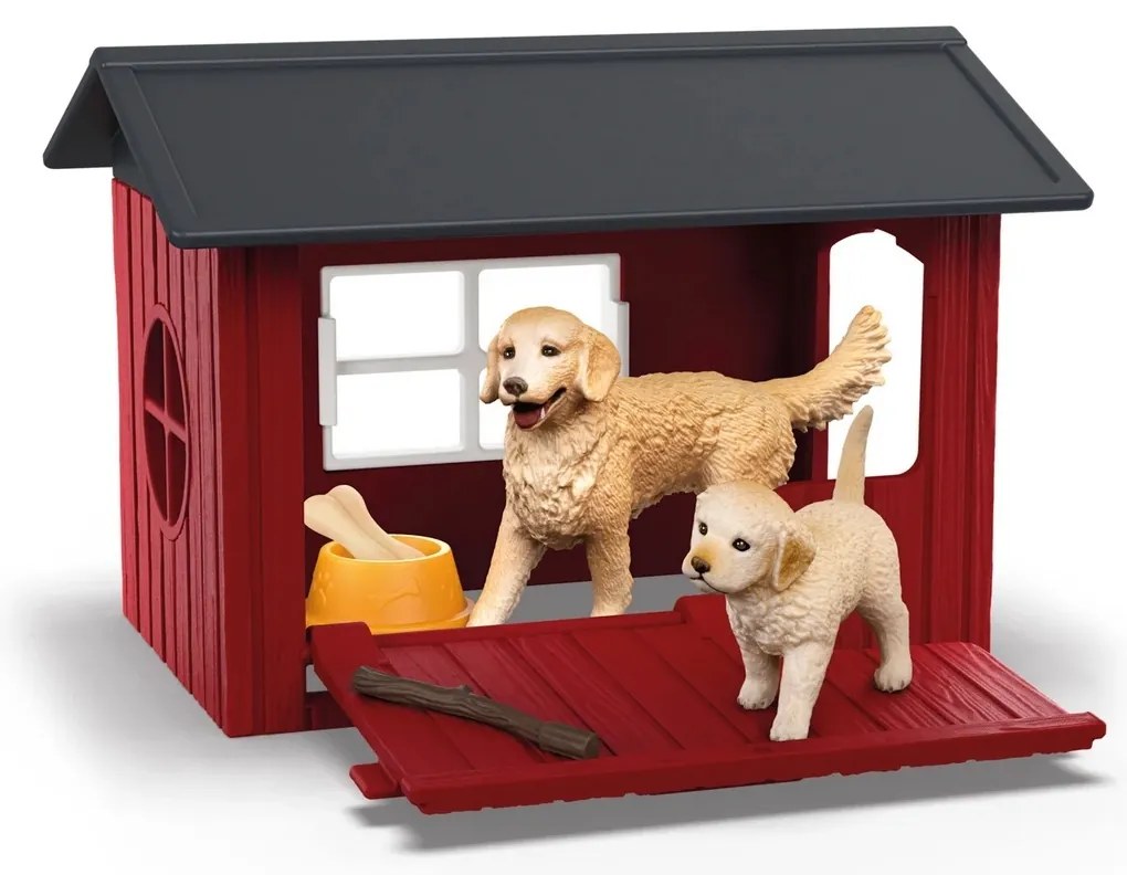 Schleich 42722 Kutyaház arany retrieverrel