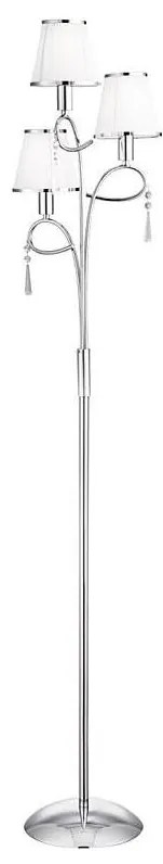 Searchlight EU5033CC - Állólámpa SIMPLICITY 3xE14/60W/230V króm