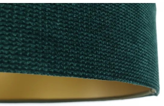 Csillár zsinóron TWIST 1xE27/60W/230V zöld/arany