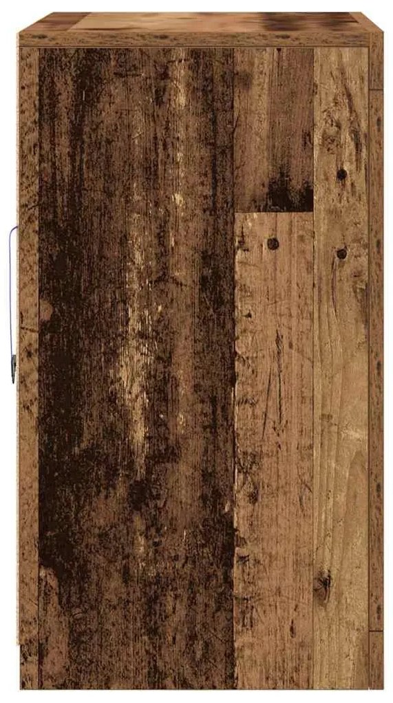 Oldalsó szekrény 2 pcs Régi fa 41 x 37 x 67 cm Faanyag