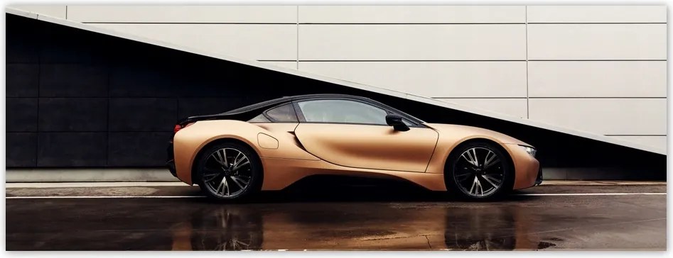 Fotótapéta flizelina 250x93 Arany Bmw Autó