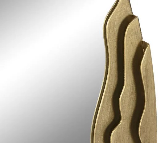 Glamour Ovális fali tükör arany színű kerettel 90 cm