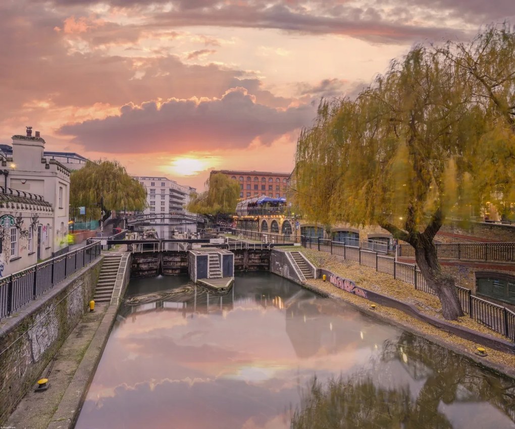 Poszter 60x50cm Regenta csatorna a Camden piacon, Assaf Frank