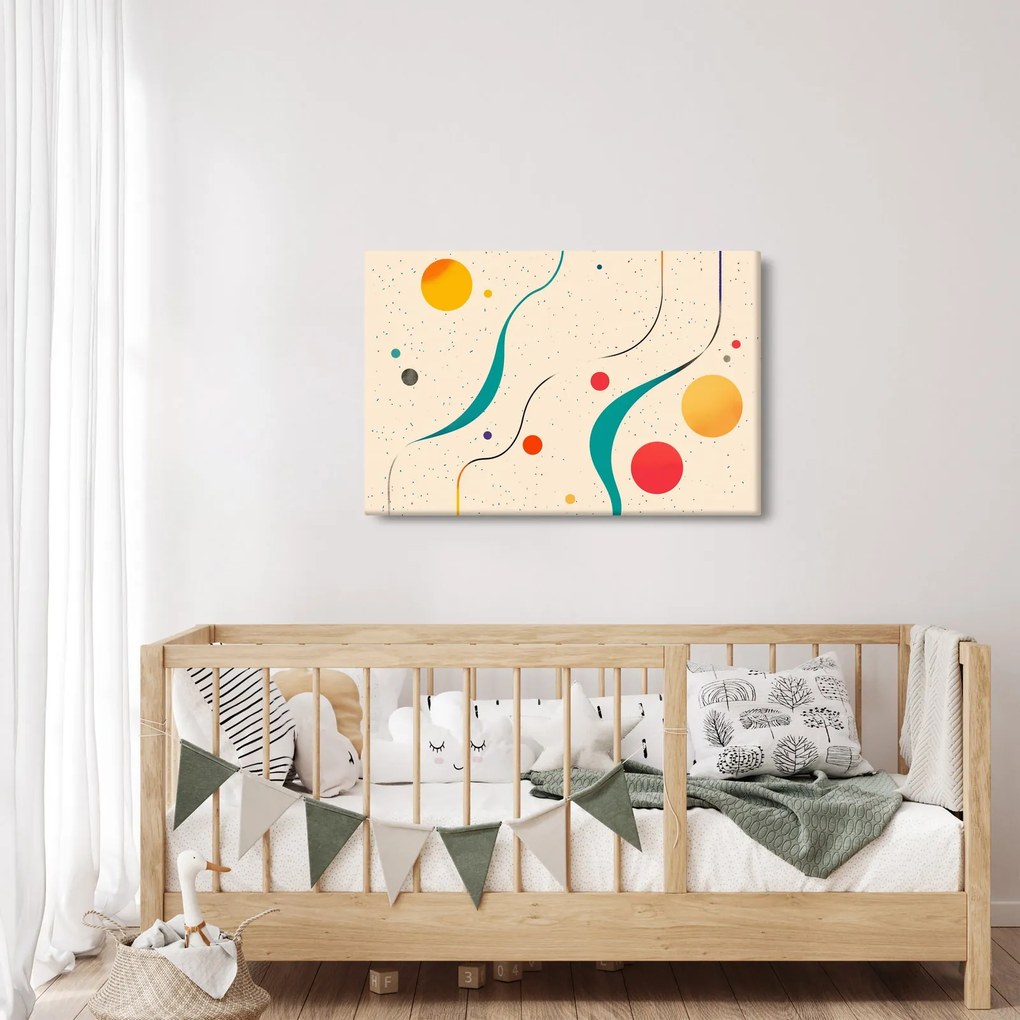 Kép - Minimalista színes illusztráció (90x60 cm)