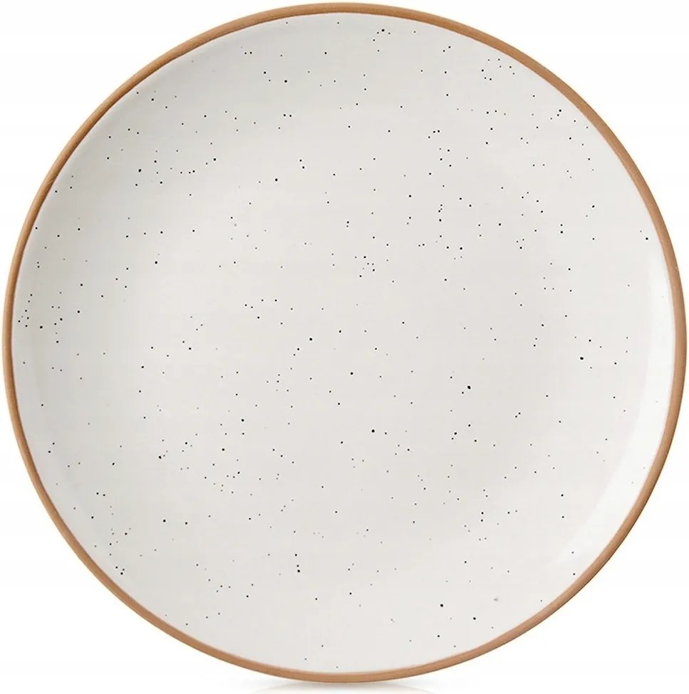 Ebédlő Tányér Kerámia Bézs Étkészlet Nagy 27CM