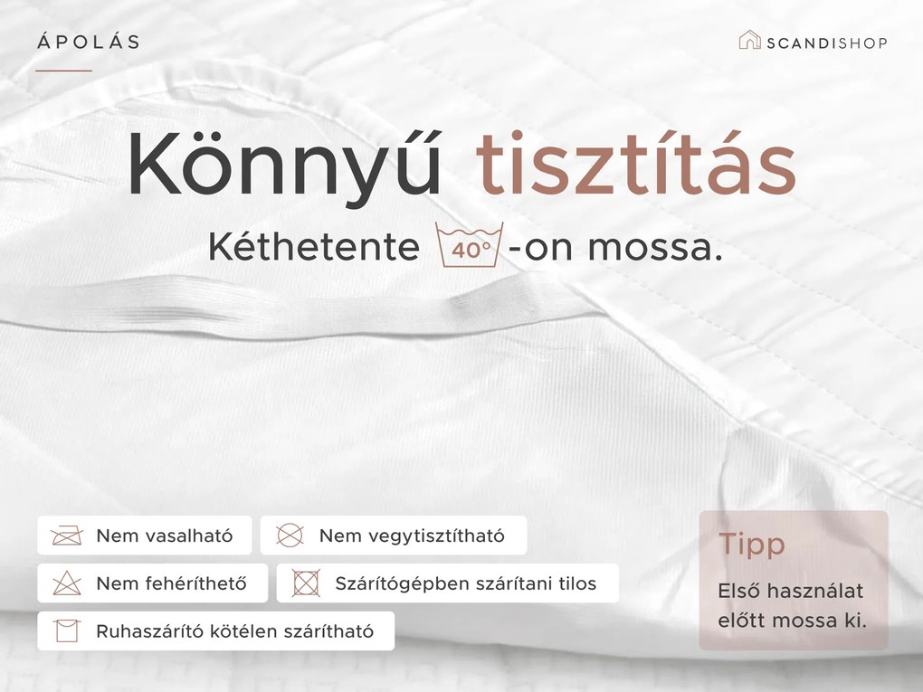 Steppelt vízhatlan matracvédő 140 x 200 cm